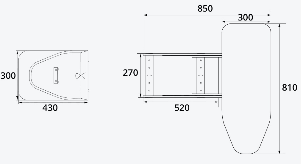 Cầu l&agrave; gấp gọn &acirc;m tủ xoay 180 độ GARIS MW20